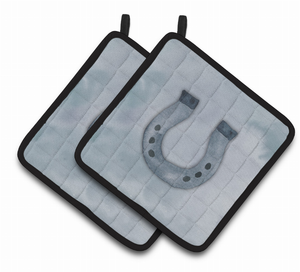 Western Watercolor Pair of Pot Holders - 638508838940