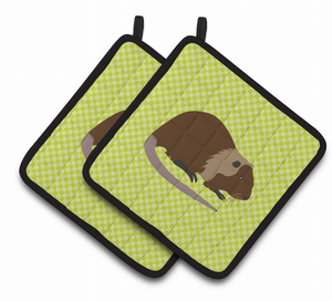 Animal on Pair of Pot Holders - 638508922663