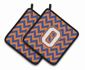 Monogram Chevron Pair of Pot Holders - 638508398970