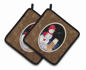 Australian Shepherd Pair of Pot Holders - 638508362483