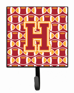 Letter Football Cardinal and Gold Leash or Key Holder - 638508312495