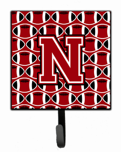 Letter Football Red, Black and White Leash or Key Holder - 638508313331