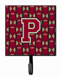 Letter Football Garnet and Gold Leash or Key Holder - 638508314659