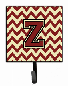 Letter Chevron Maroon and Gold Leash or Key Holder - 638508310330