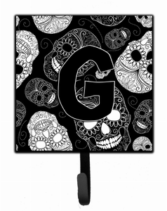 Day of the Dead Skulls Black Leash or Key Holder - 615872992898