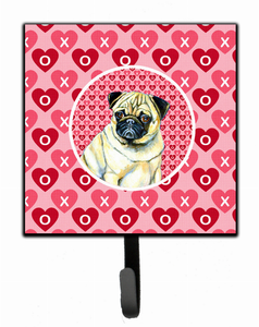 Dog Love and Valentine's Day Portrait Leash or Key Holder - 705332232951