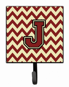Letter Chevron Maroon and Gold Leash or Key Holder - 638508310170