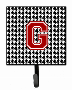 Letter Monogram - Houndstooth Black Leash or Key Holder - 615872516070