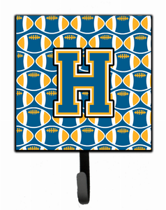 Letter Football Blue and Gold Leash or Key Holder - 638508314314