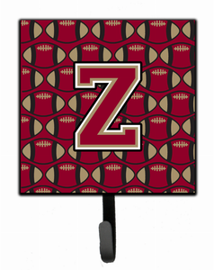 Letter Football Garnet and Gold Leash or Key Holder - 638508314758