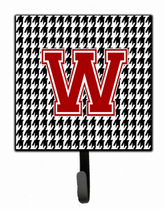 Letter Monogram - Houndstooth Black Leash or Key Holder - 615872516230
