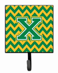 Letter Chevron Green and Gold Leash or Key Holder - 638508309792