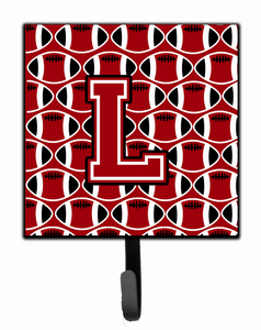 Letter Football Red, Black and White Leash or Key Holder - 638508313317