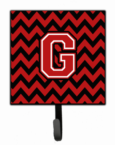 Letter Chevron Black and Red   Leash or Key Holder - 638508306838