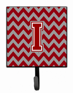 Letter Chevron Maroon and White Leash or Key Holder - 638508307354
