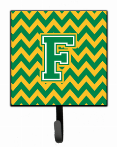 Letter Chevron Green and Gold Leash or Key Holder - 638508309617