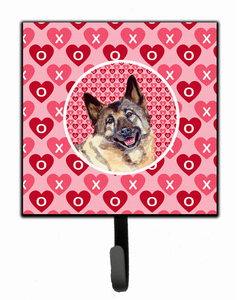 Dog Love and Valentine's Day Portrait Leash or Key Holder - 705332233064