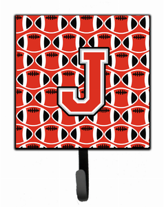 Letter Football Scarlet and Grey Leash or Key Holder - 638508311733