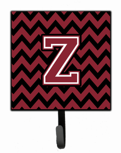 Letter Chevron Garnet and Black  Leash or Key Holder - 638508308276
