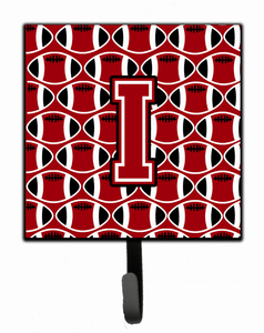 Letter Football Red, Black and White Leash or Key Holder - 638508313287