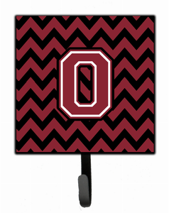 Letter Chevron Garnet and Black  Leash or Key Holder - 638508308160