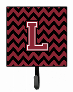 Letter Chevron Garnet and Black  Leash or Key Holder - 638508308139