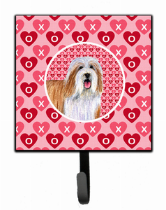 Dog Love and Valentine's Day Portrait Leash or Key Holder - 705332232838