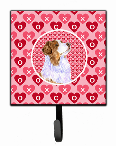 Dog Love and Valentine's Day Portrait Leash or Key Holder - 705332232715