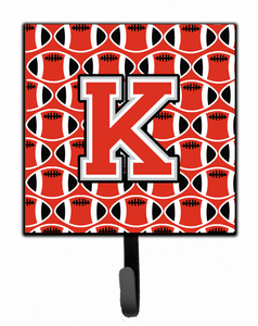 Letter Football Scarlet and Grey Leash or Key Holder - 638508311740