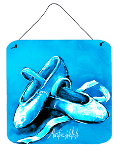Ballet Shoes Aqua Blue Wall or Door Hanging Prints - 194030064979