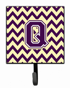 Letter Chevron Purple and Gold Leash or Key Holder - 638508309464