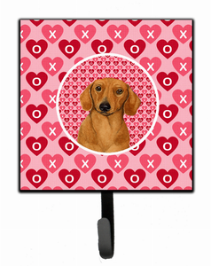 Dog Love and Valentine's Day Portrait Leash or Key Holder - 705332232654