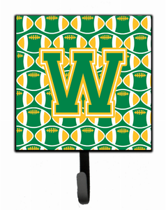 Letter Football Green and Gold Leash or Key Holder - 638508312389