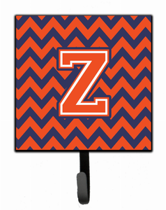 Letter Chevron Orange and Blue Leash or Key Holder - 638508305770