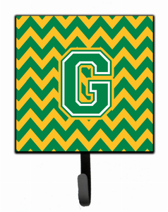 Letter Chevron Green and Gold Leash or Key Holder - 638508309624