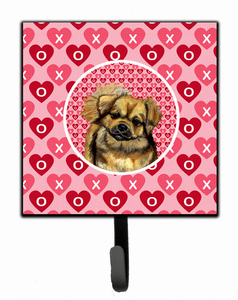 Dog Love and Valentine's Day Portrait Leash or Key Holder - 705332233026