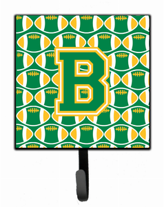 Letter Football Green and Gold Leash or Key Holder - 638508312174