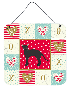 Black German Rex Cat Love Wall or Door Hanging Prints - 194030145708