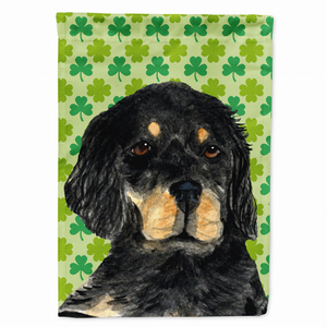St. Patrick's Day Shamrock Dog Portrait Flag Garden Size - 705332064637