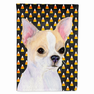 Candy Corn Halloween Dog Portrait Flag Garden Size - 705332061551