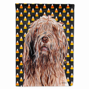 Candy Corn Halloween Dog Portrait Flag Garden Size - 615872808908