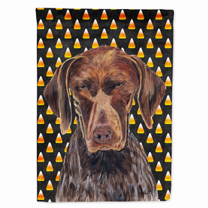 Candy Corn Halloween Dog Portrait Flag Garden Size - 705332061353