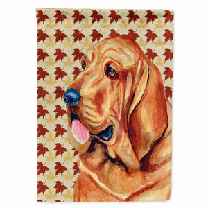 Dog Fall Leaves Portrait Flag Garden Size - 705332066075