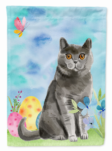 Easter Eggs Cat Art Flag Canvas - 194030043851