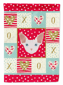 Sphynx Cat Love Flag Garden Size - 194030084847