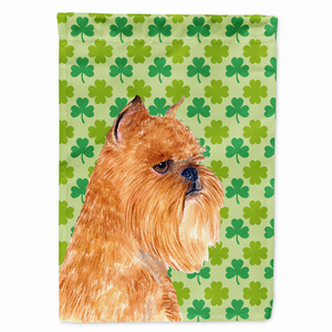 St. Patrick's Day Shamrock Dog Portrait Flag Garden Size - 705332064842