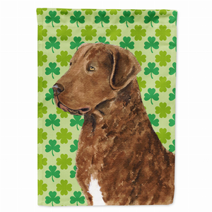 St. Patrick's Day Shamrock Dog Portrait Flag Garden Size - 705332064477