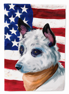 American Flag with Dog Artwork Flag Garden Size - 194030222102