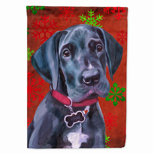 Red and Green Snowflakes Holiday Christmas Dog Flag Garden Size - 638508065094