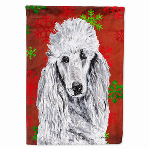 Red and Green Snowflakes Holiday Christmas Dog Flag Garden Size - 615872809806